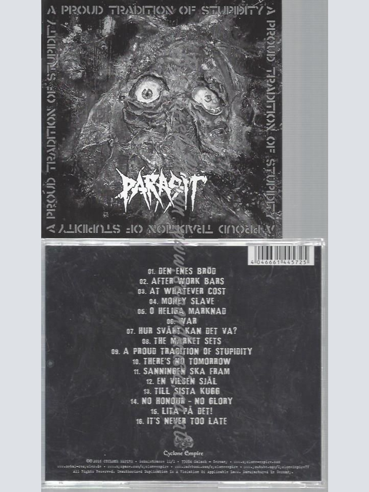 CD--PARASIT--A PROUD TRADITION OF STUPIDITY