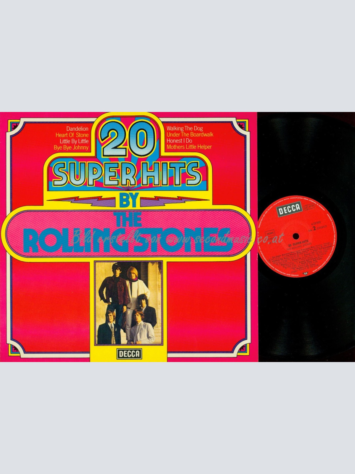 LP--20 SUPERHITS BY THE ROLLING STONES // 623502AP / NM