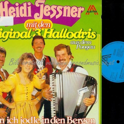 LP--HEIDI JESSNER MIT DEN ORIGINAL 3 HOLLODRIS