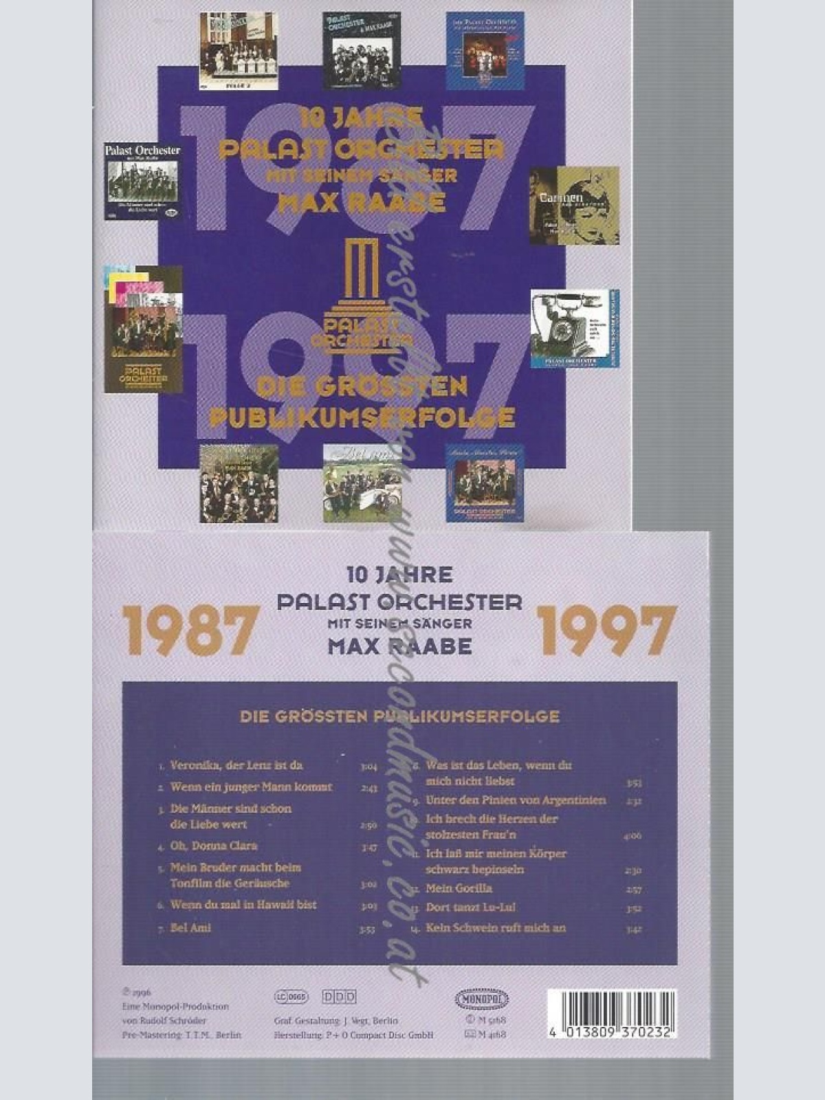 CD--BEST OF/ RAABE,MAX & DAS PALAST ORCHEST--10 JAHRE JUBILÄUMSAUSGABE