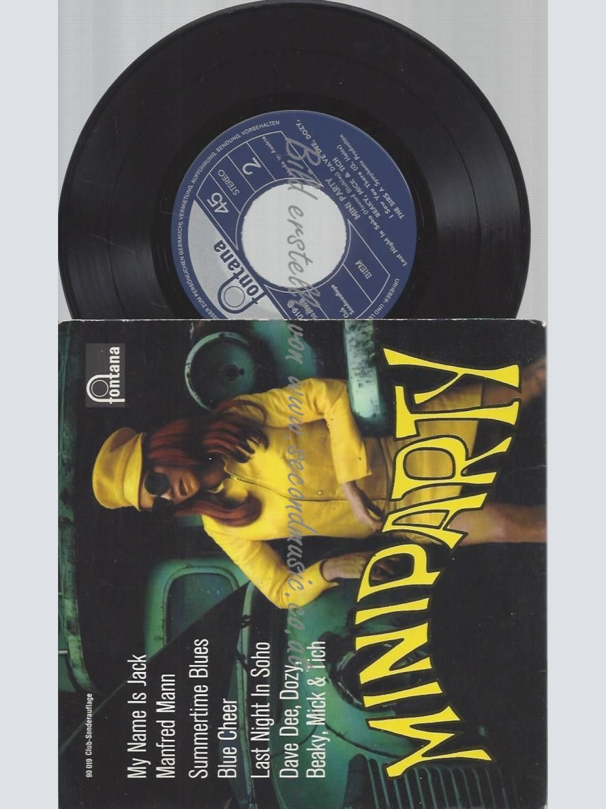 7"  MINI PARTY // MANFRED MANN / BLUE CHEER // THE SIRS // DAVE DEE DOZY