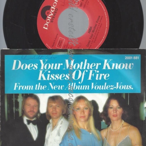 7"  ABBA DOES YOUR MOTHER KNOW --AUSTRO MECHANA