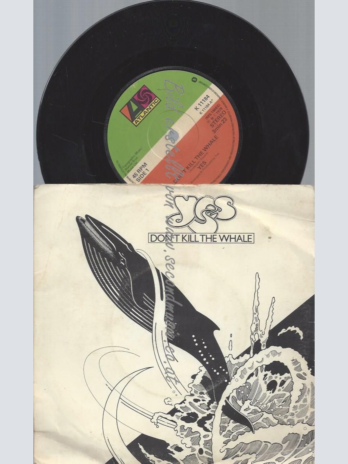 7" YES DON'T KILL THE WHALE