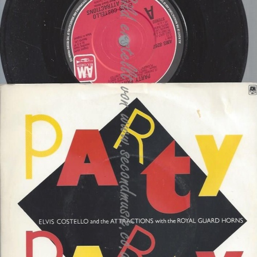 7"  Elvis Costello And The Attractions* With The Royal Guard Horns – Party Part