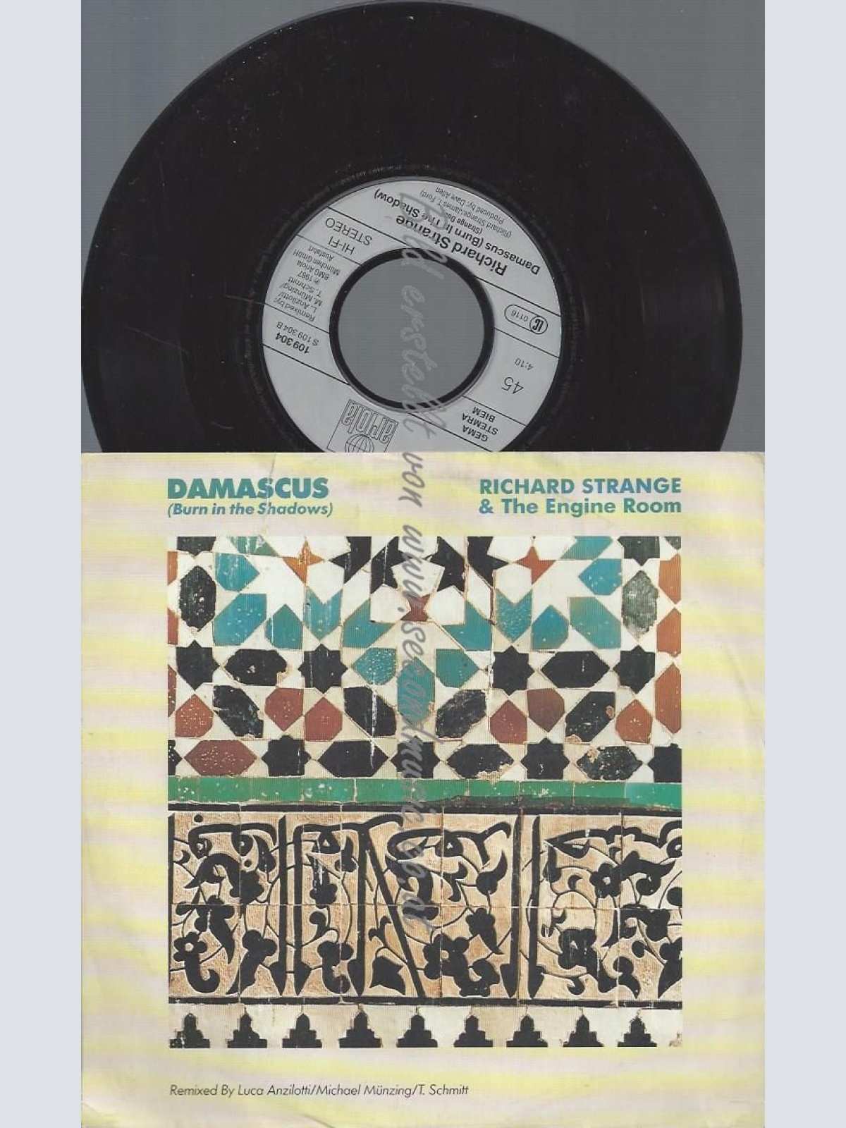 7"  Richard Strange & The Engine Room  Damascus