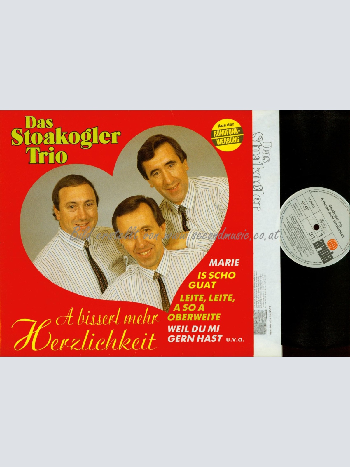 LP-- DAS STOAKOGLER TRIO A BISSERL MEHR HERZLICHKEIT