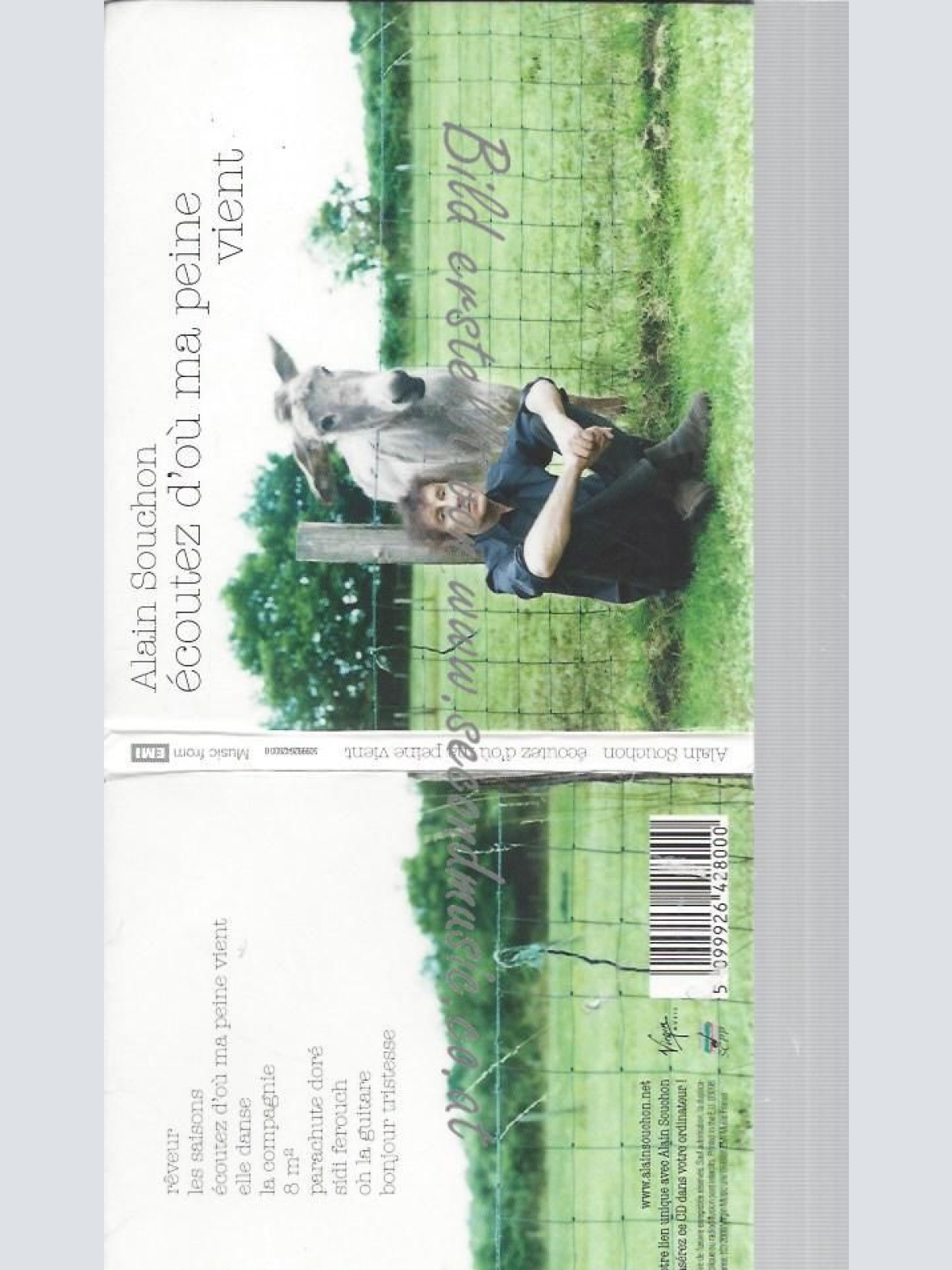 CD--ALAIN SOUCHON--ECOUTEZ D'OÙ MA PEINE VIENT