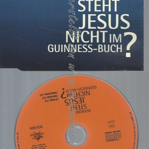 CD--BENDER,MARK--WARUM STEHT JESUS NICHT IM GUINNES-BUCH? | SINGLE