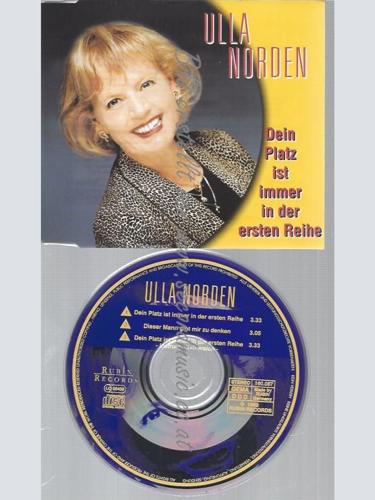 CD--NORDEN,ULLA--DEIN PLATZ IST IMMER IN DER ERSTEN REIHE