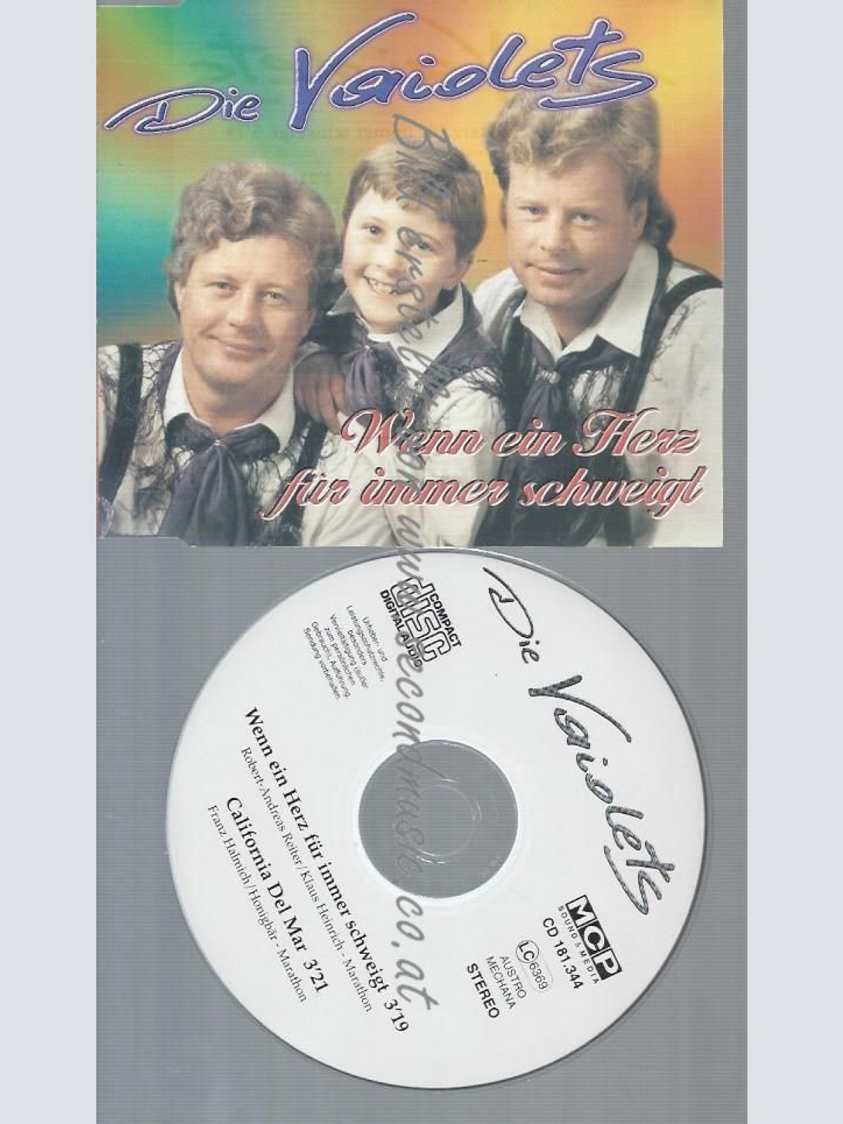 CD--DIE VAIOLETS--WENN EIN HERZ FÜR IMMER SCHLÄGT