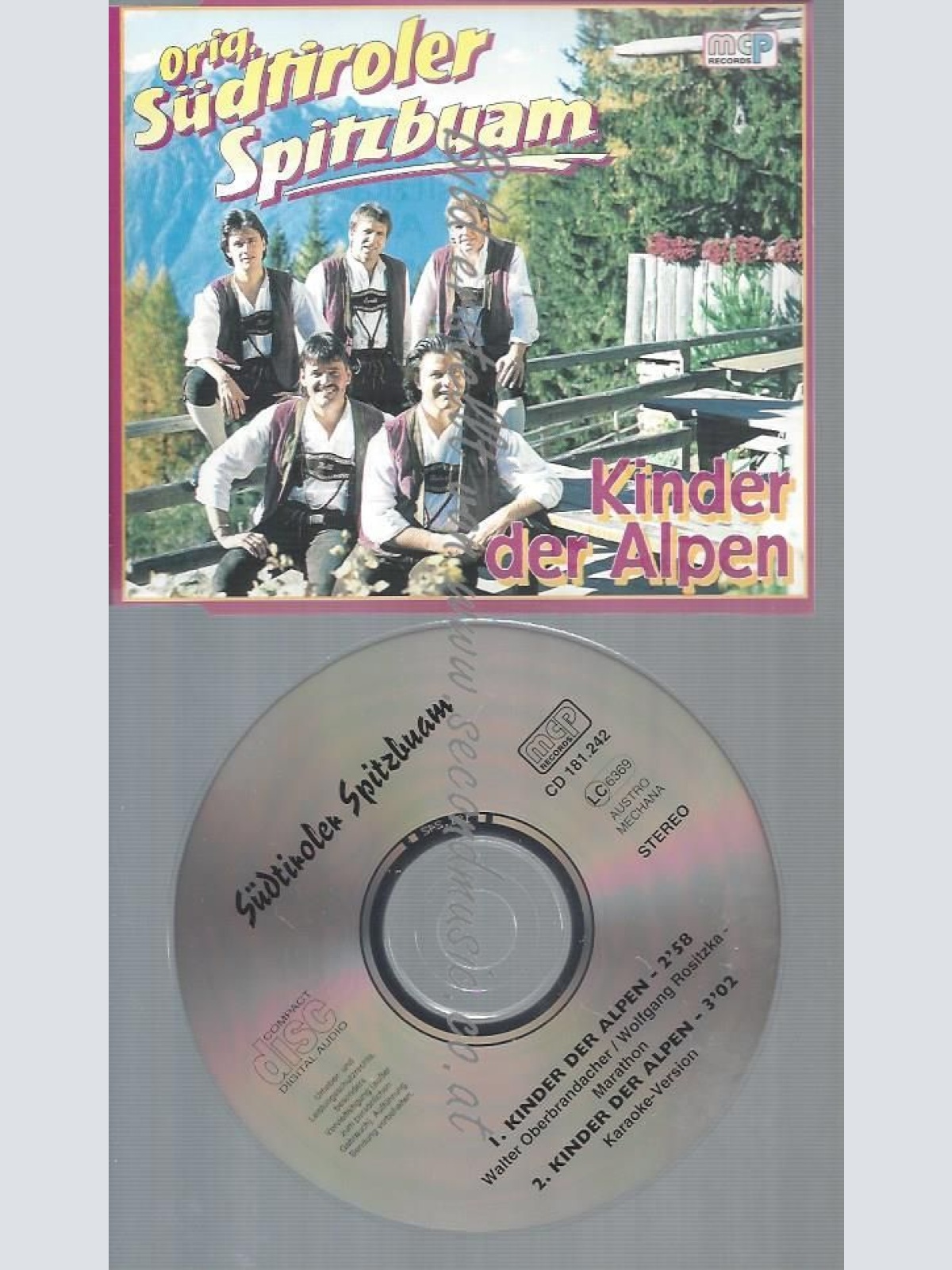CD--ORIG. SÜDTIROLER SPITZBUAM--KINDER DER ALPENSINGLE