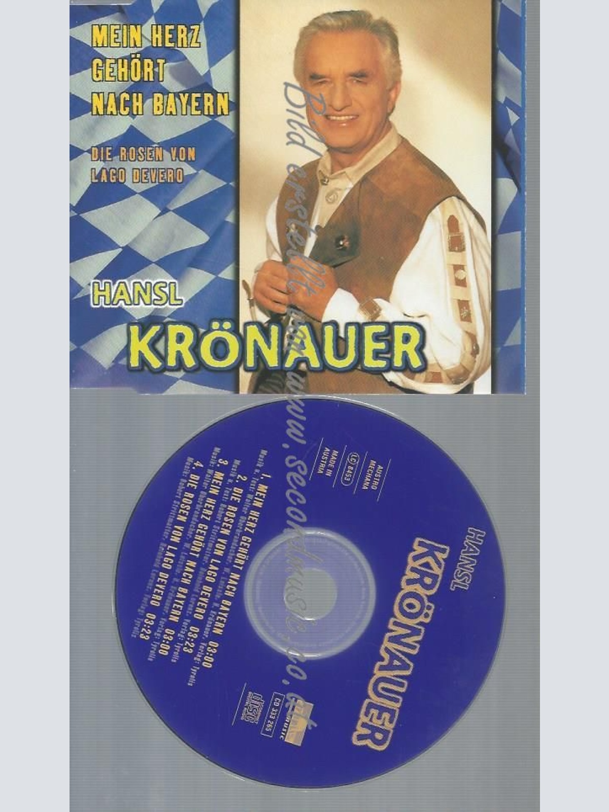 CD--KRÖNAUER,HANSL--MEIN HERZ GEHRT NACH BAYERN