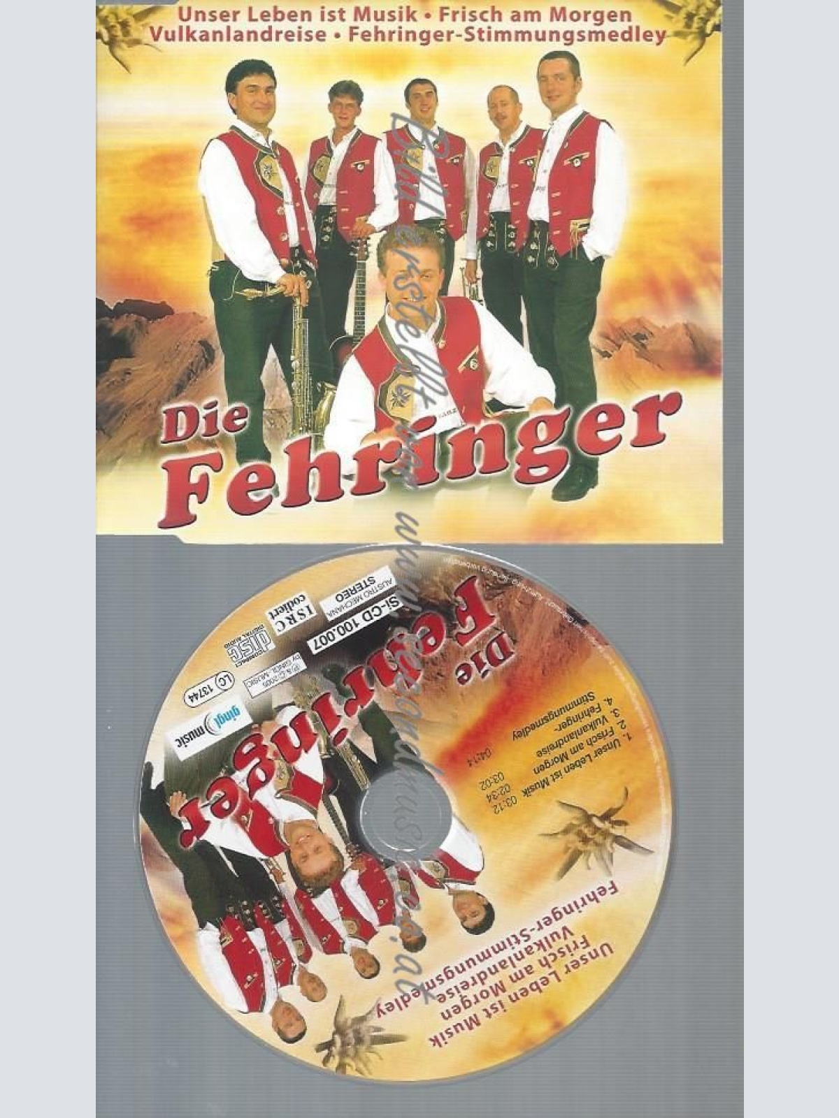 CD--DIE FEHRINGER --UNSER LEBEN IST MUSIK