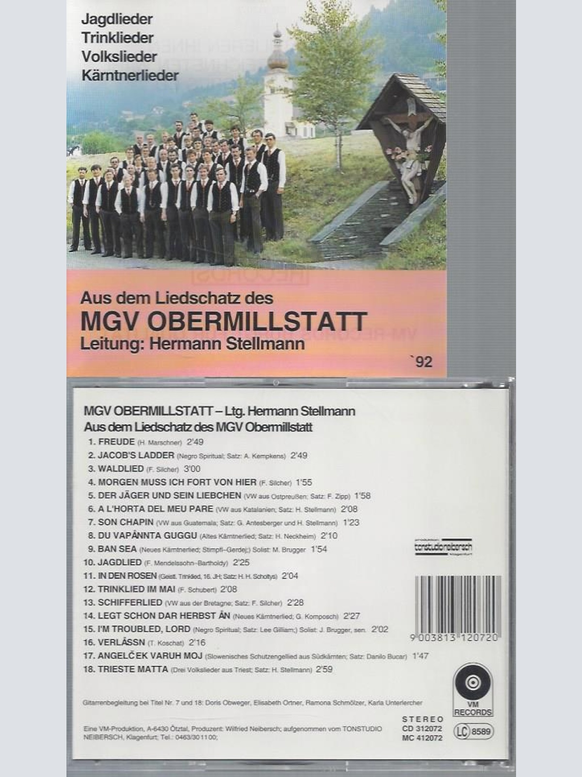 CD--MGV OBERMILLSTATT AUS DEM LIEDSCHATZ DES MGV OBERMILLSTATT