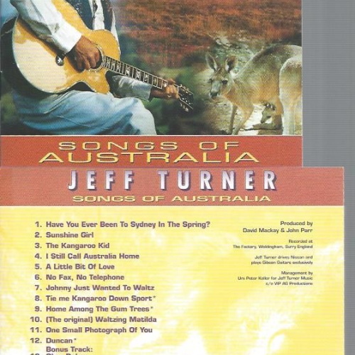 CD--JEFF TURNER SONGS OF AUSTRALIA