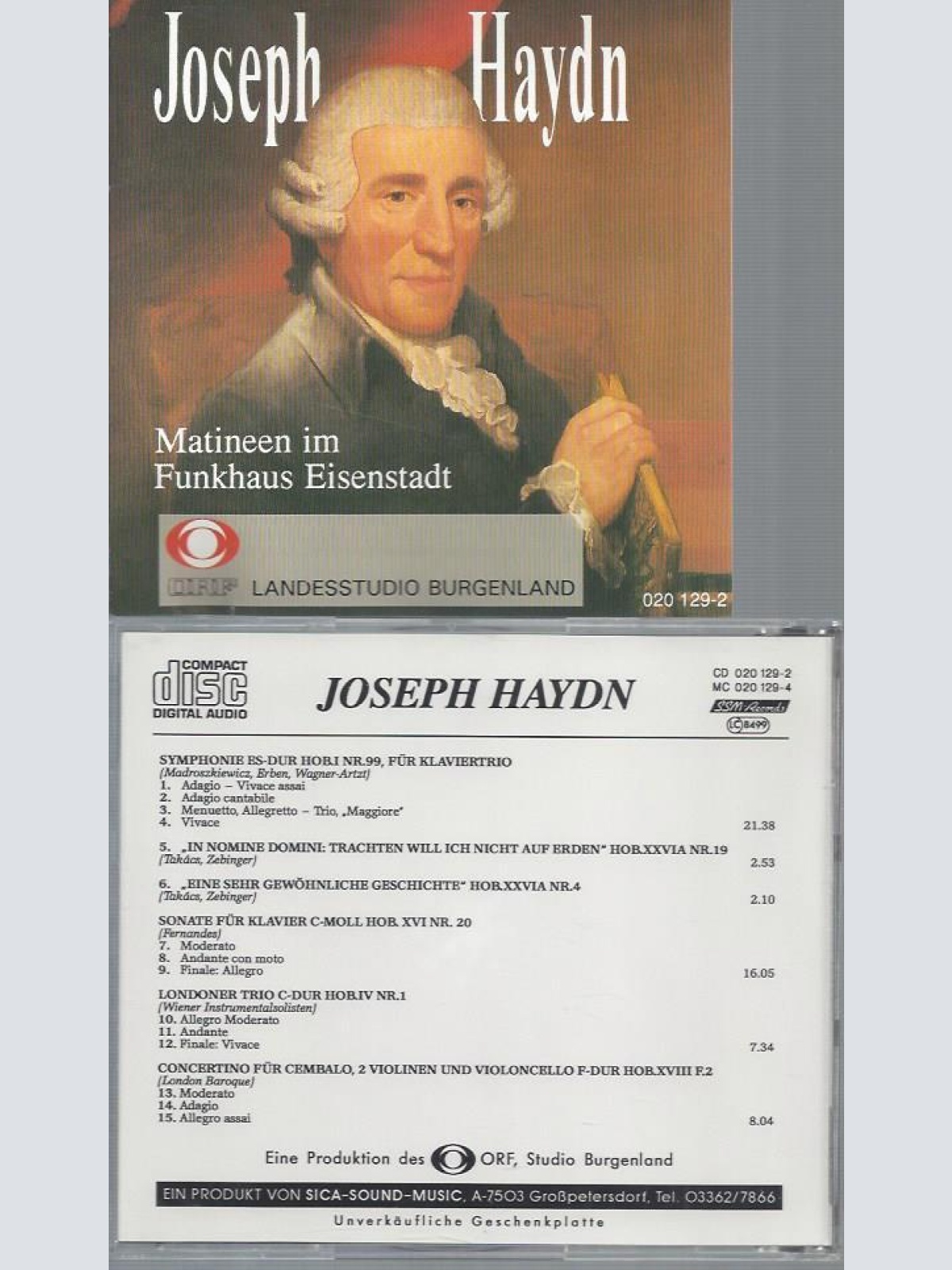 CD--JOSEPH HAYDN MATINEEN IM FUNKHAUS EISENSTADT