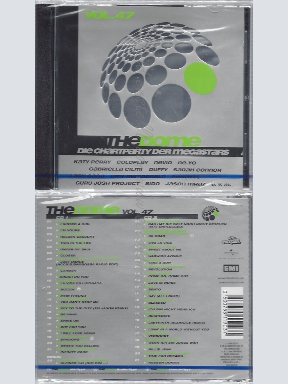 CD--NM-SEALED-VARIOUS -2008- - DOPPEL-CD -- THE DOME VOL.47
