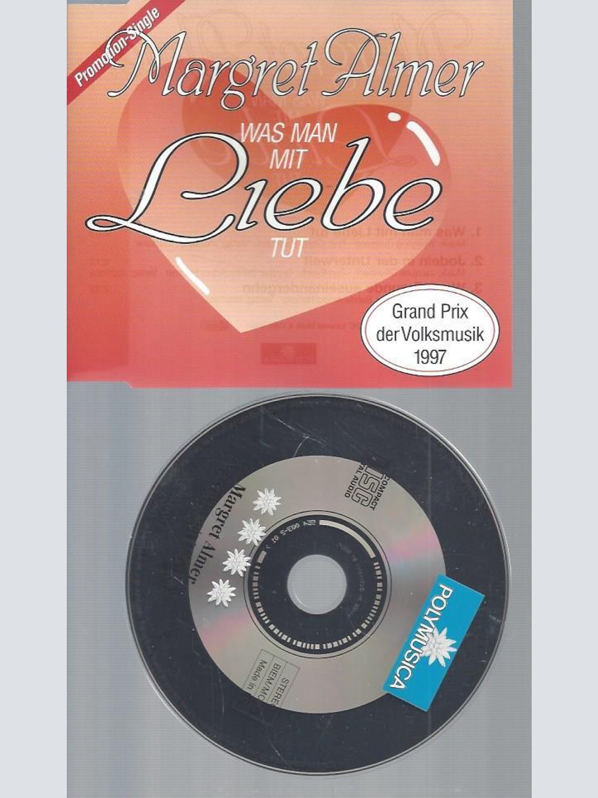 CD-MARGRET ALMER  WAS MAN MIT LIEBE TUT / PROMO