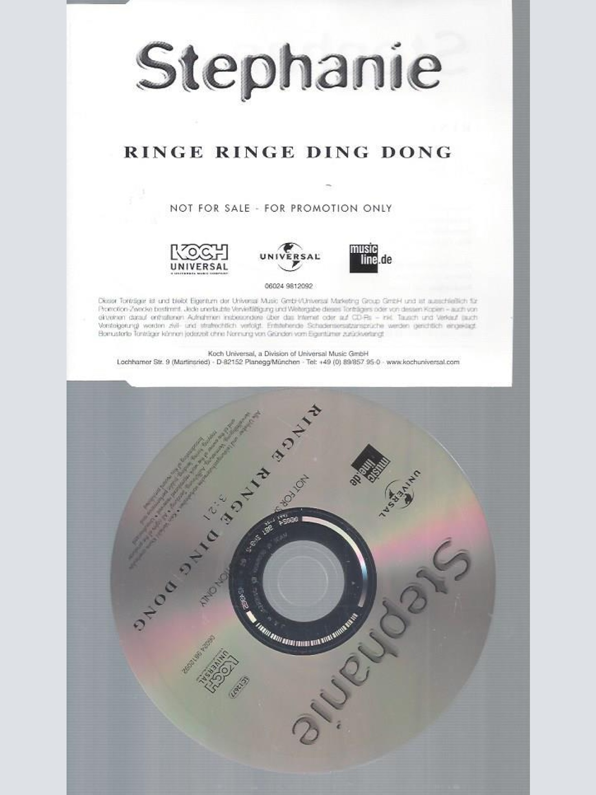 CD--STEPHANIE RINGE RINGE DING DONG // PROMO