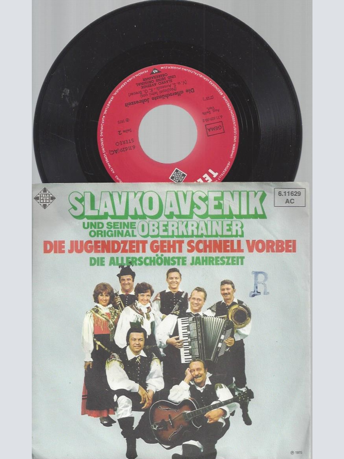 7" SLAVKO AVSENIK DIE JUGENDZEIT GEHT SCHNELL VORBEI