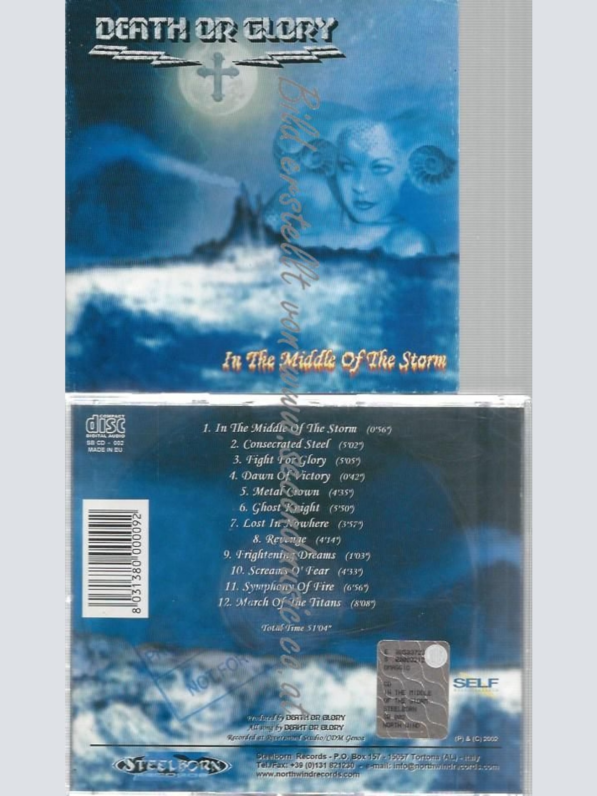 CD--DEATH OR GLORY--IN THE MIDDLE OF THE STORM