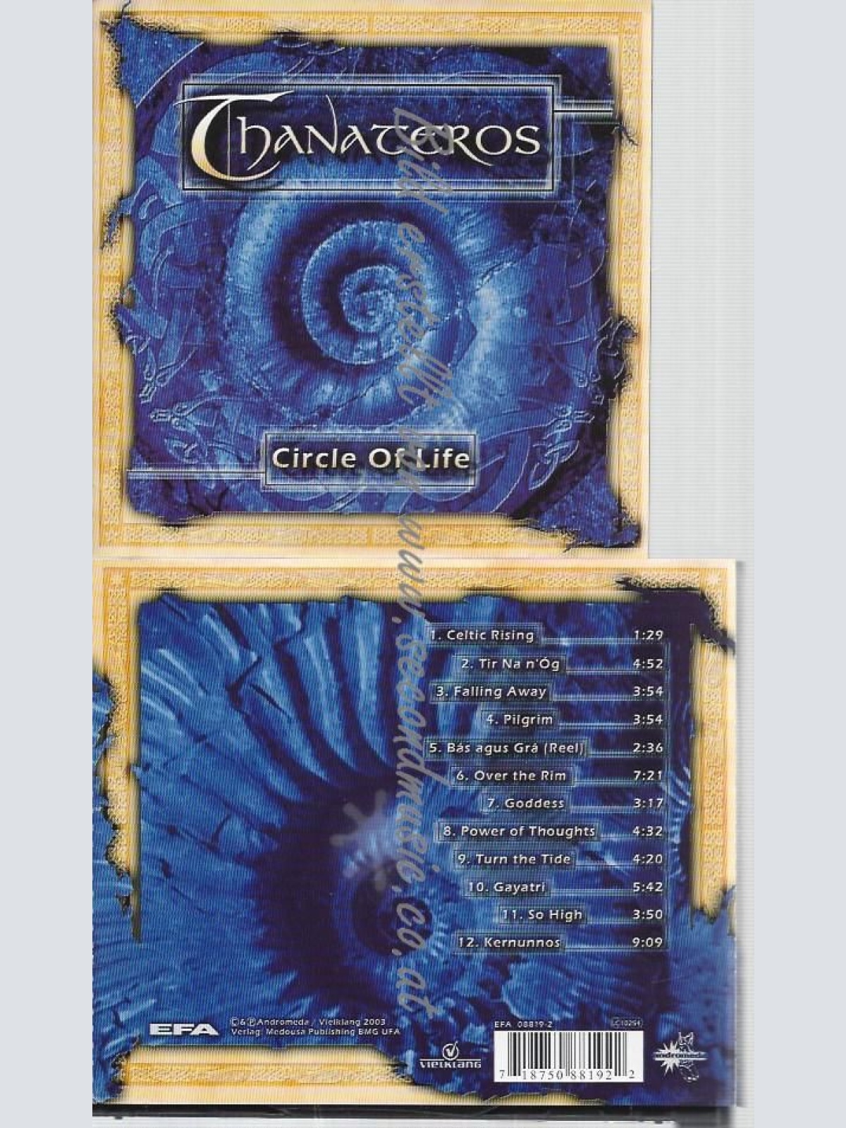 CD--THANATEROS--CIRCLE OF LIFE