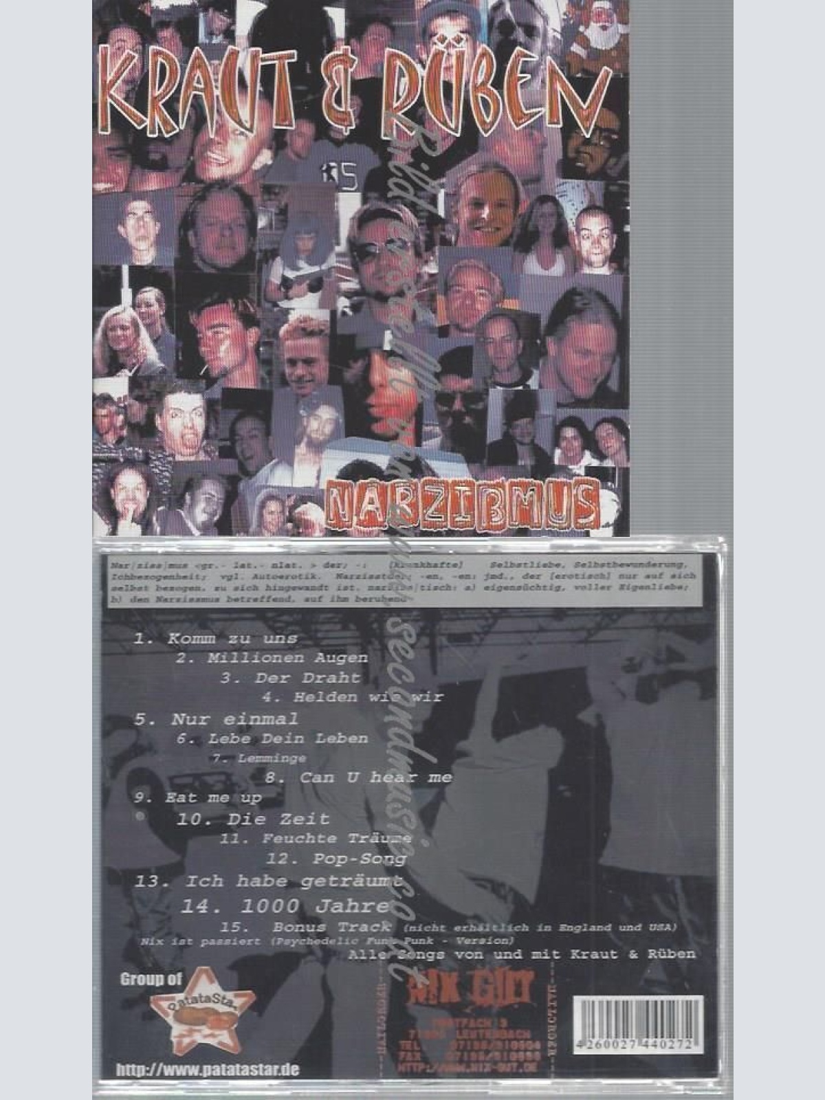 CD--KRAUT & RÜBEN--NARZISSMUS
