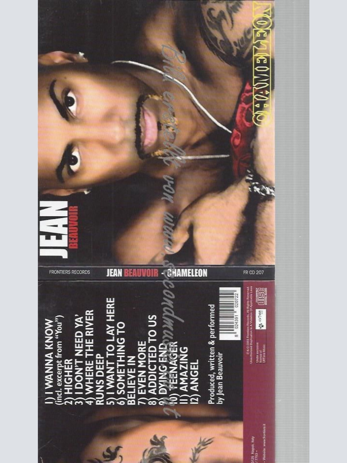 CD--JEAN BEAUVOIR--CHAMELEON |