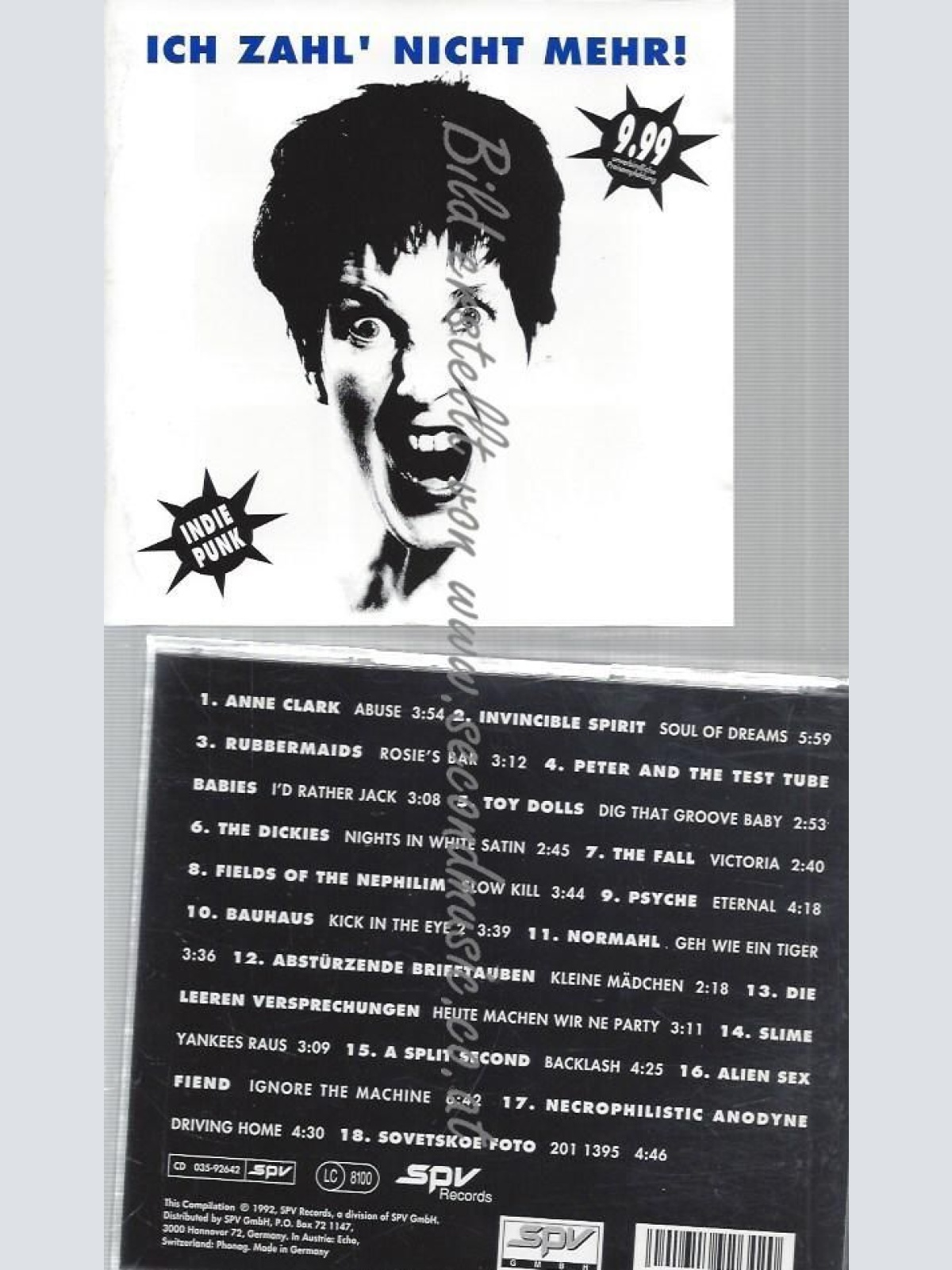 CD--VARIOUS--ICH ZAHL' NICHT MEHR! INDIE PUNK