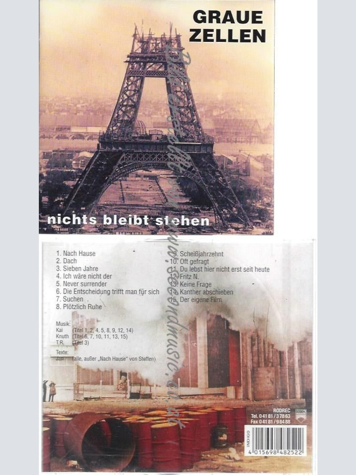 CD--GRAUE ZELLEN--NICHTS BLEIBT STEHEN