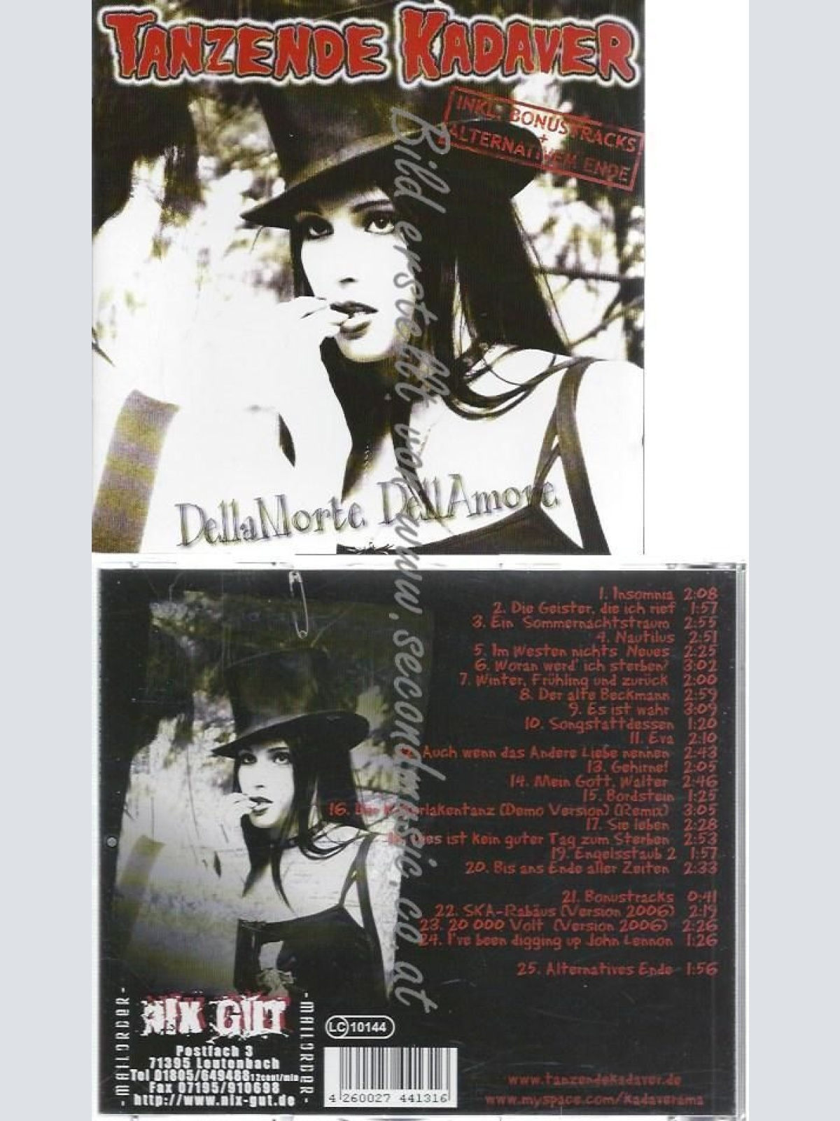 CD--TANZENDE KADAVER--DELLAMORTE DELLAMORE
