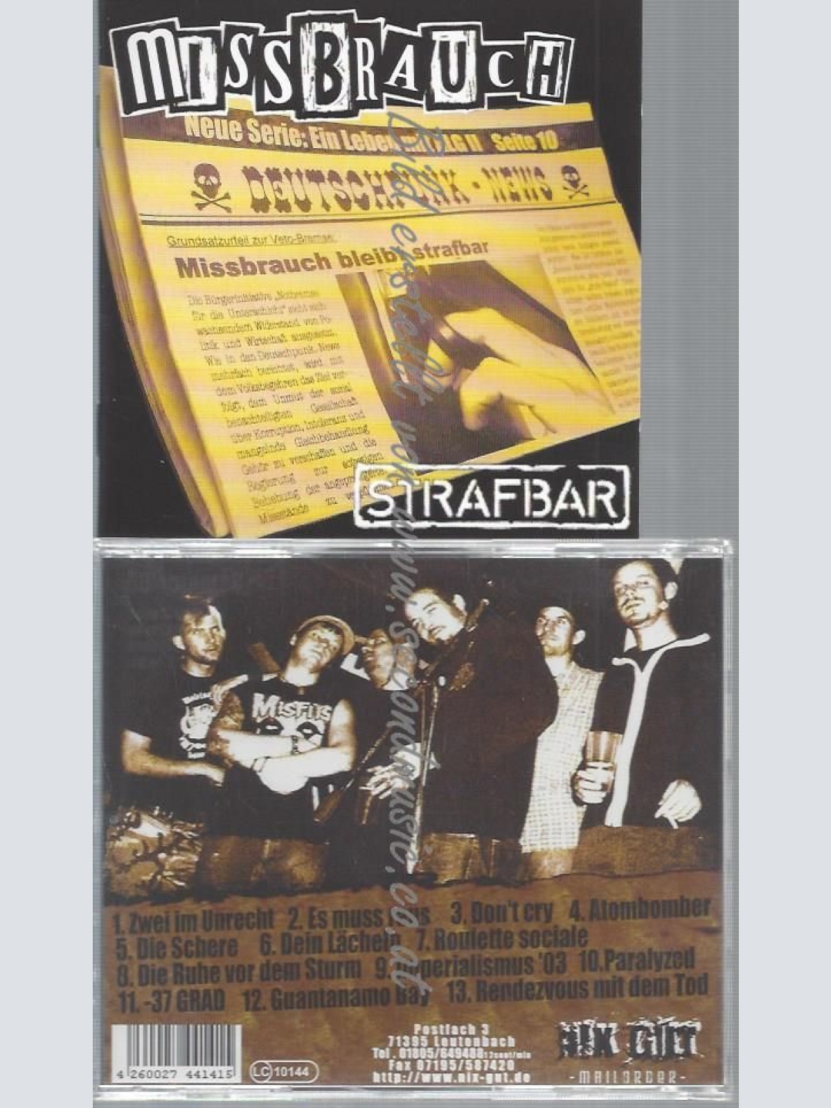 CD--MISSBRAUCH--STRAFBAR