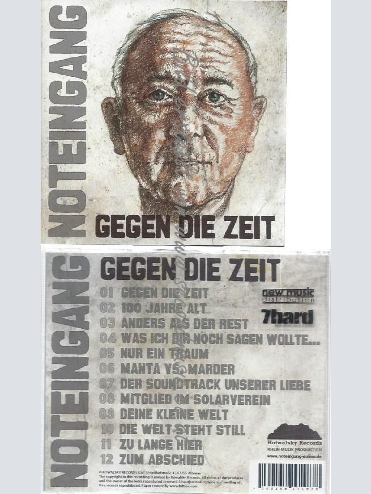 CD--NOTEINGANG--GEGEN DIE ZEIT