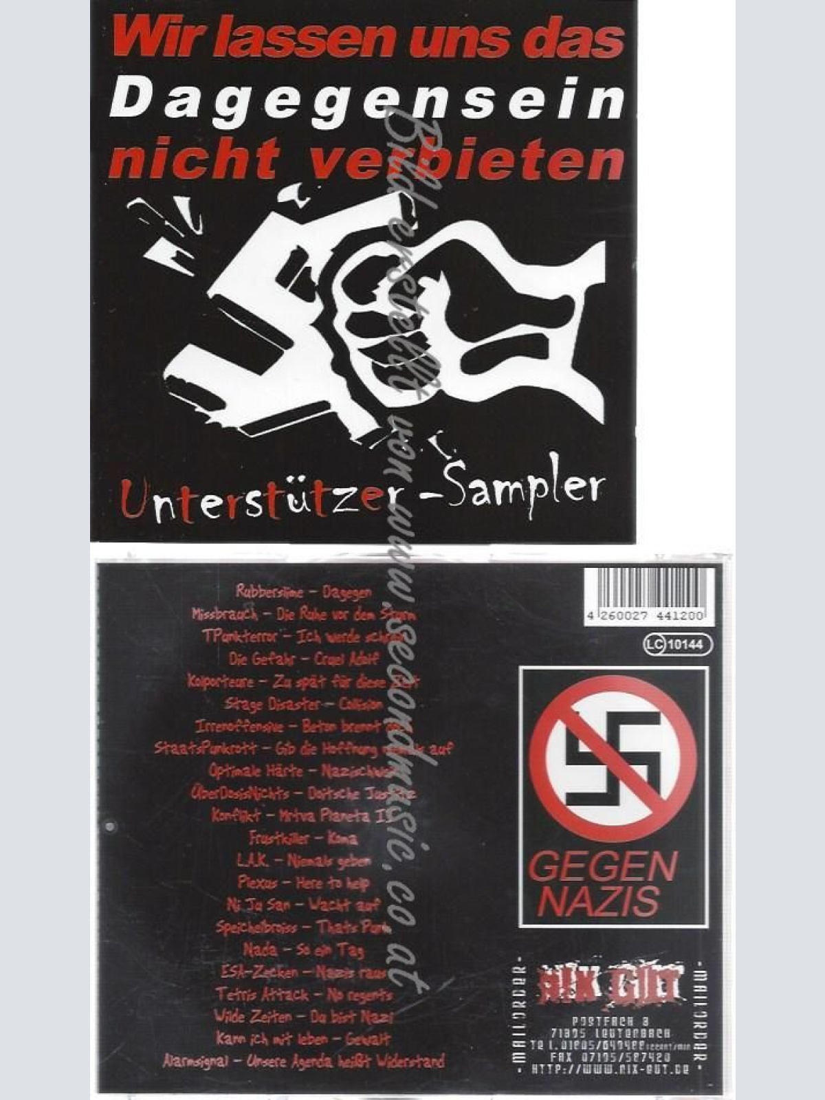 CD--UNTERSTÜTZER-SAMPLER--WIR LASSEN UNS DAS DAGEGENSEIN NICHT VERBIETEN