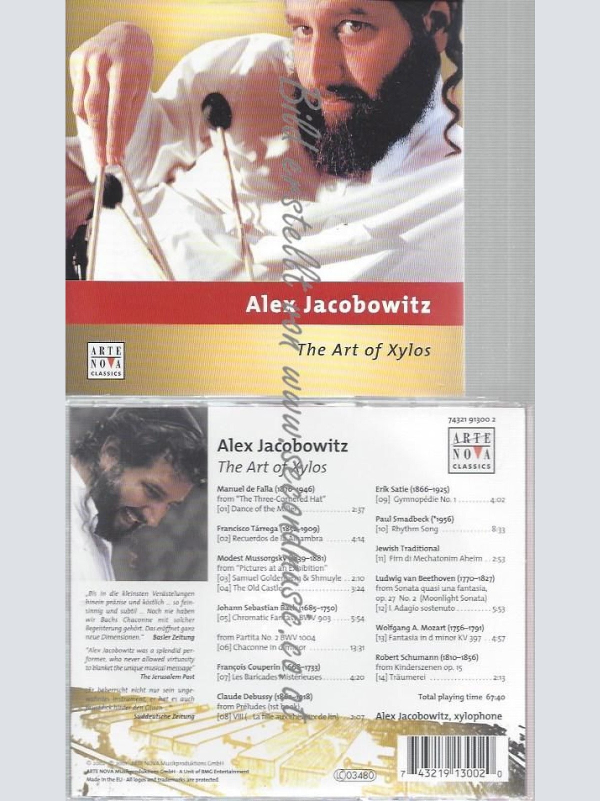 CD--ALEX JACOBOWITZ--THE ART OF XYLOS |
