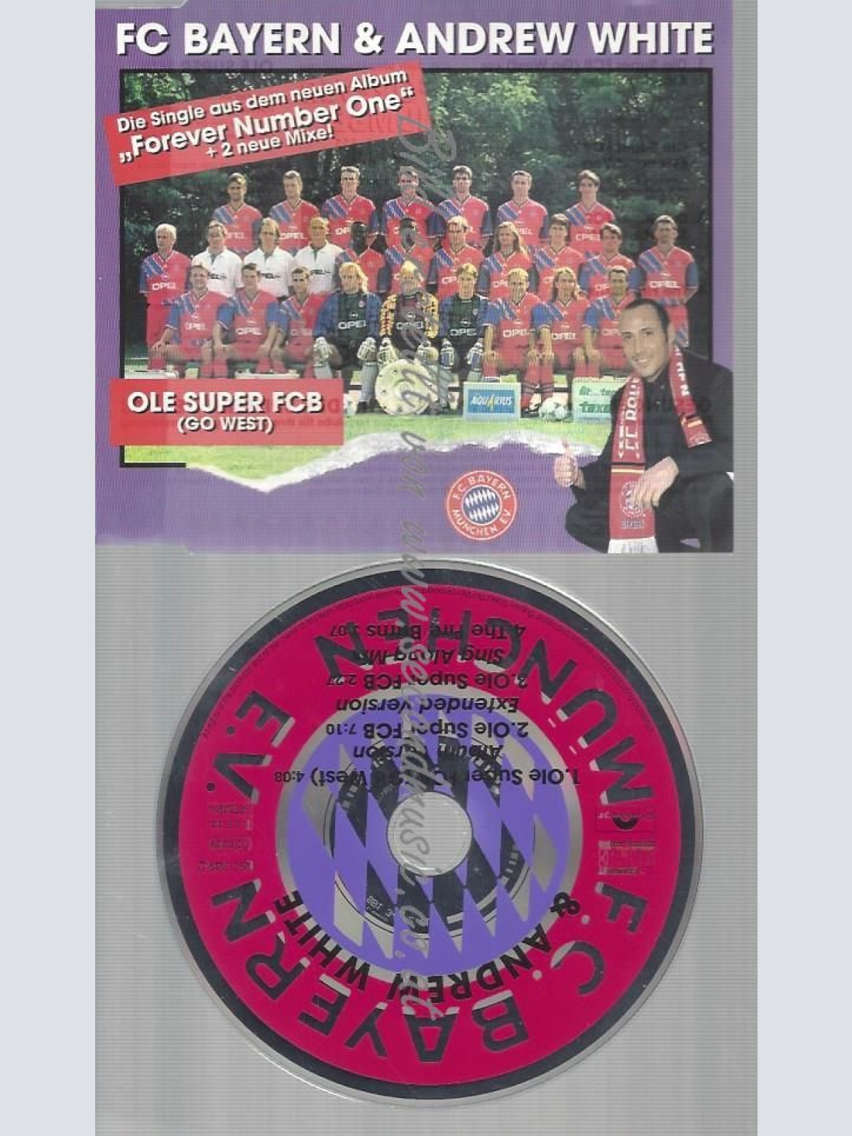 CD--F.C.BAYERN & ANDREW WHITE--OLE SUPER FCB