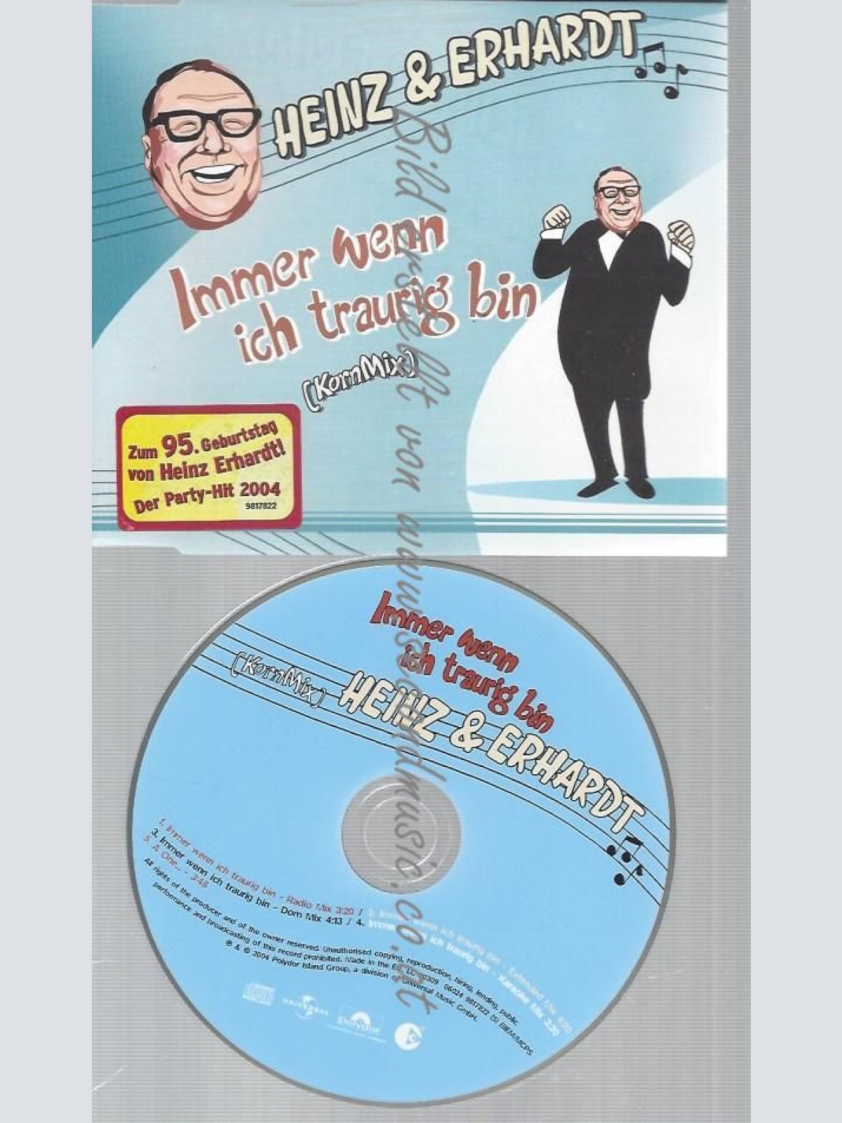 CD--HEINZ & ERHARDT--IMMER WENN ICH TRAURIG BIN