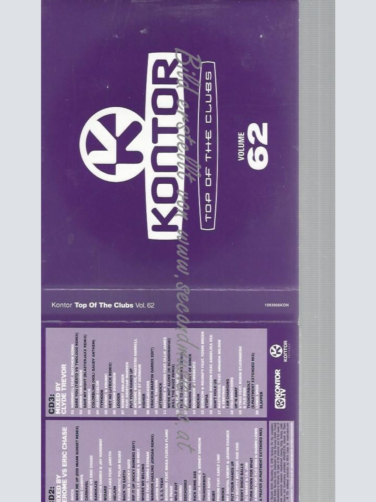 CD--VARIOUS--KONTOR TOP OF THE CLUBS VOL.62 | BOX-SET