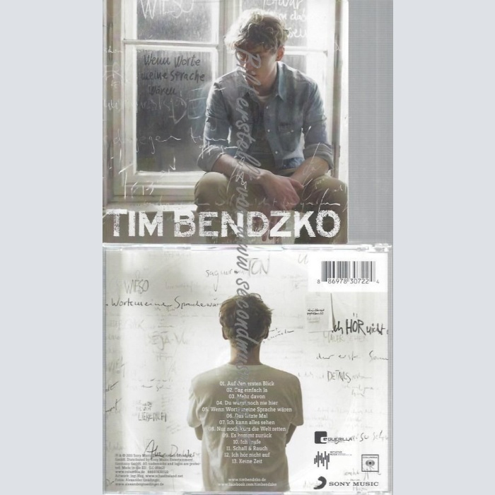 CD- TIM BENDZKO--WENN WORTE MEINE SPRACHE WÄREN [INKL. VIDEO