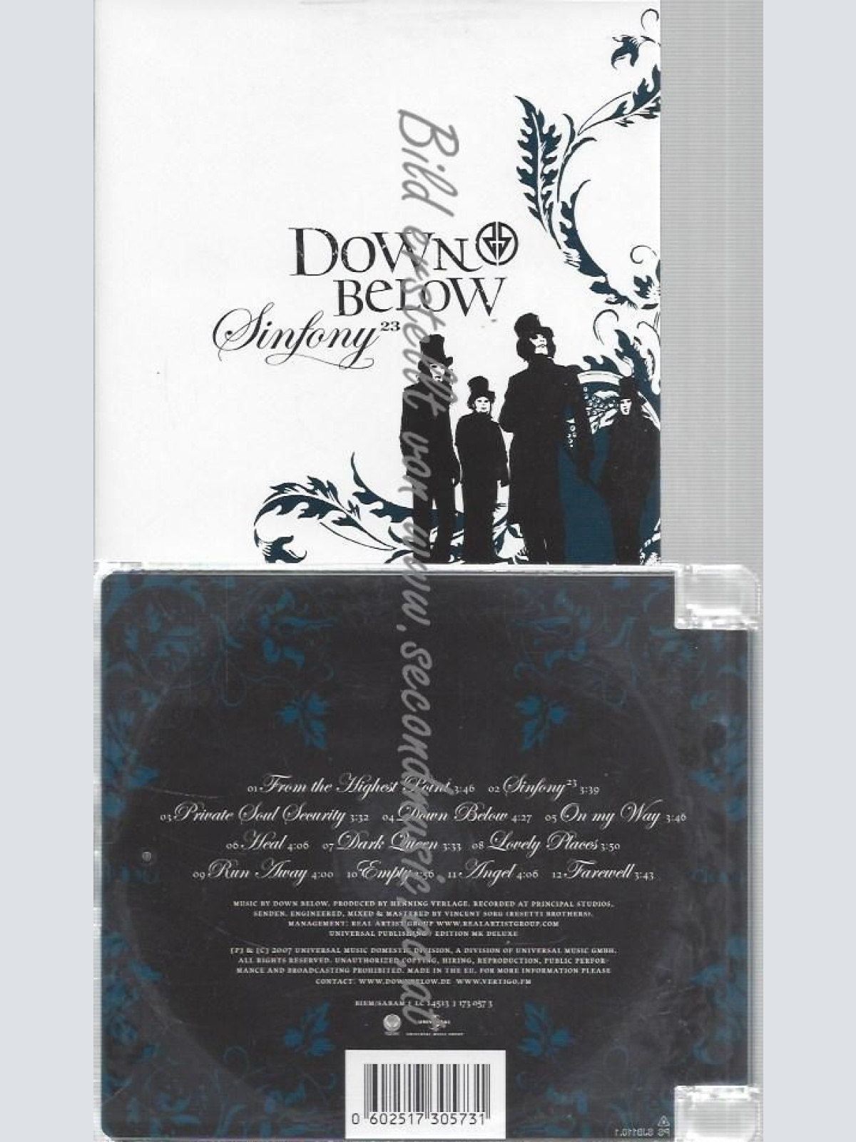 CD--DOWN BELOW--SINFONY  -RE-RELEASE-
