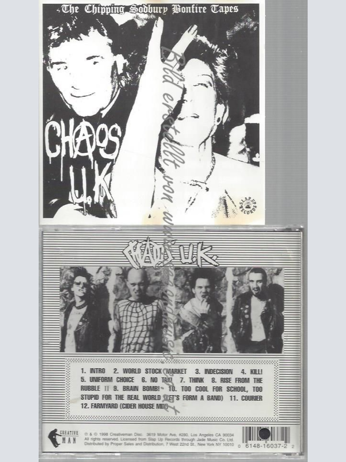 CD--CHAOS UK--CHIPPING SODBURY BONFIRE TAPES |