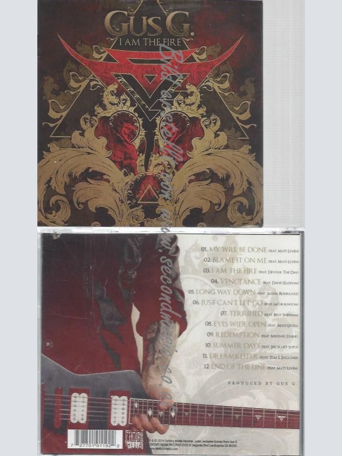 CD--GUS G.--I AM THE FIRE