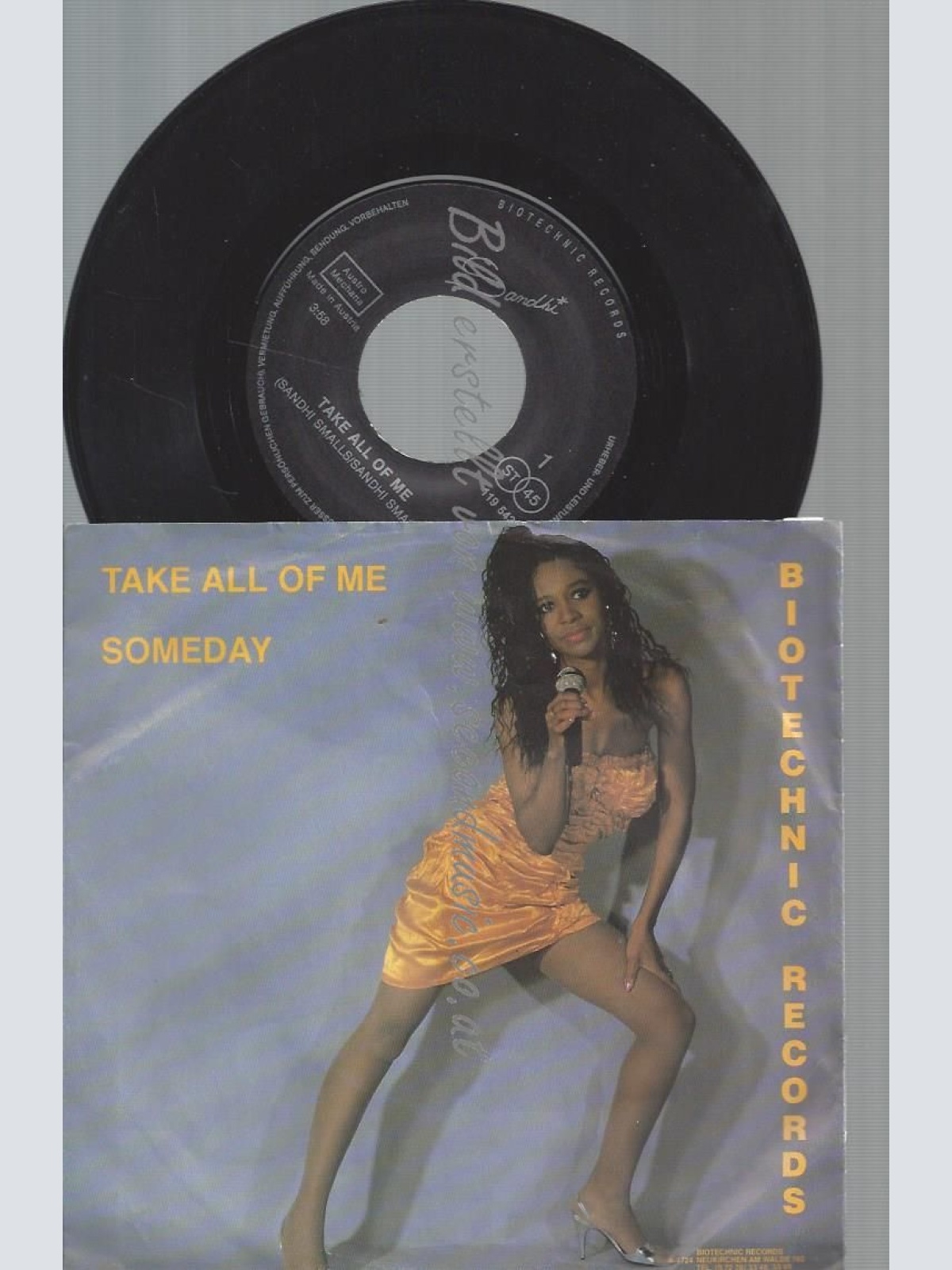 7"  SANDHI  SMALLS TAKE ALL OF ME