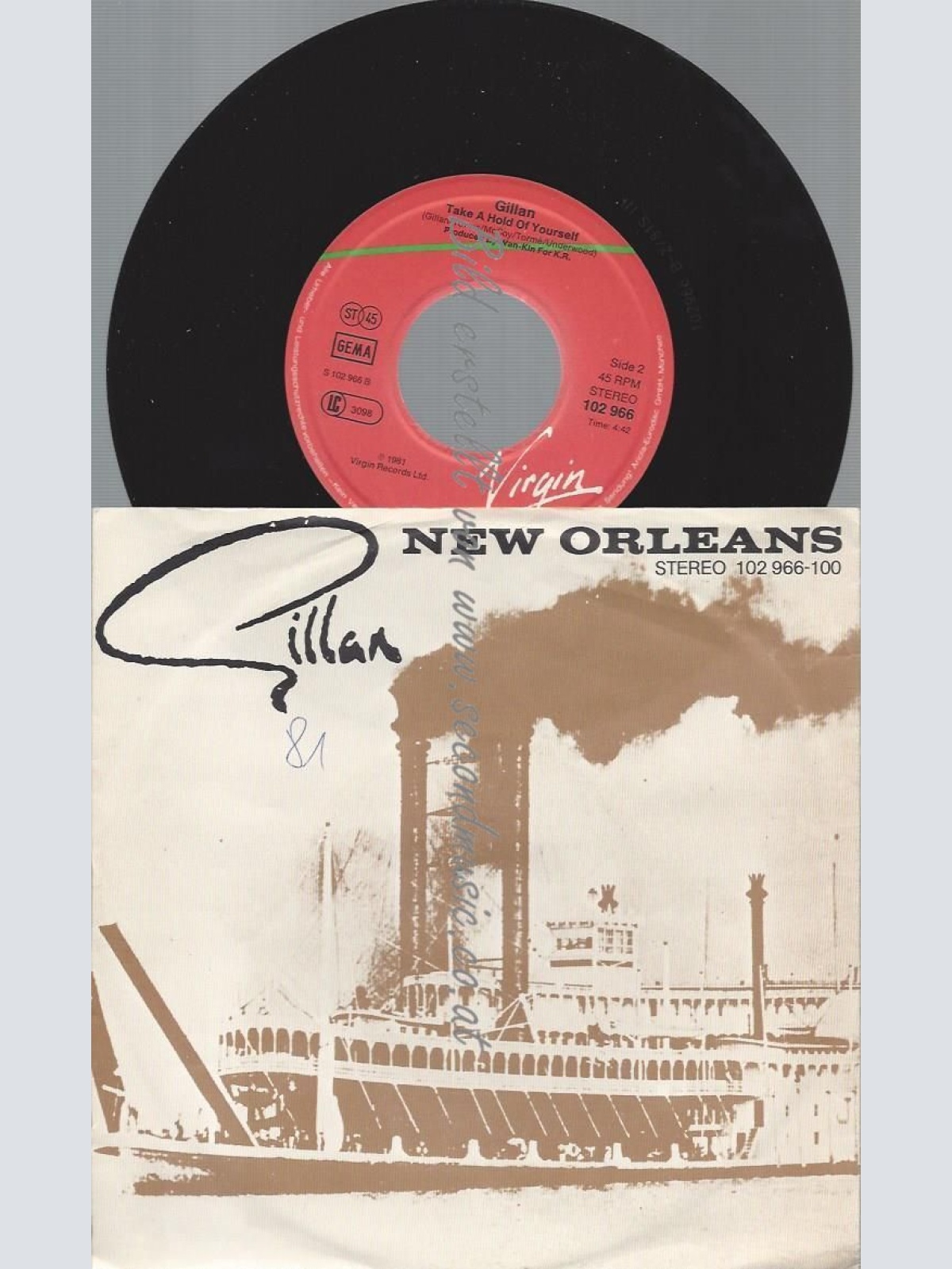 7"  Gillan – New Orleans