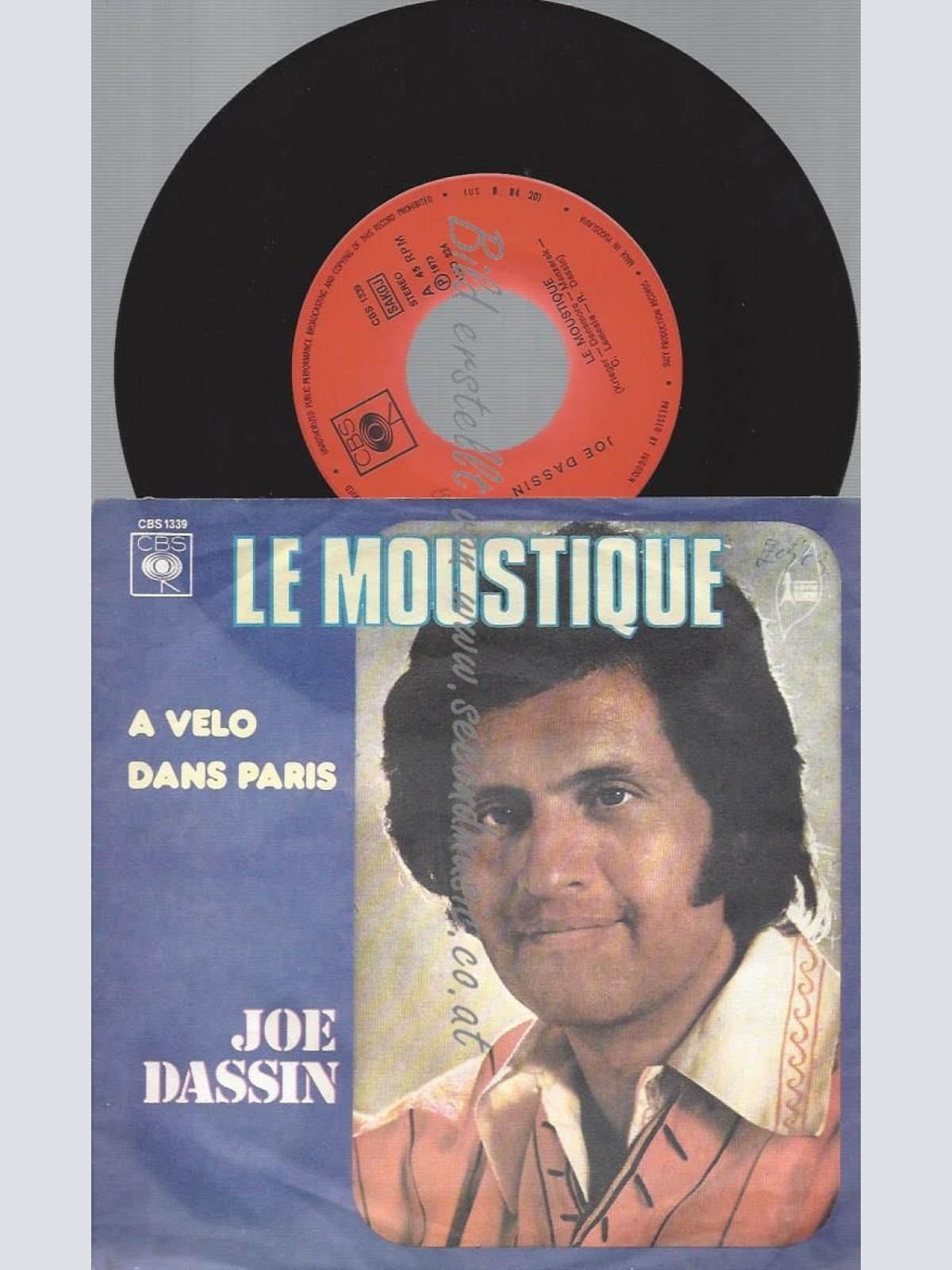 7"  Joe Dassin  Le Moustique