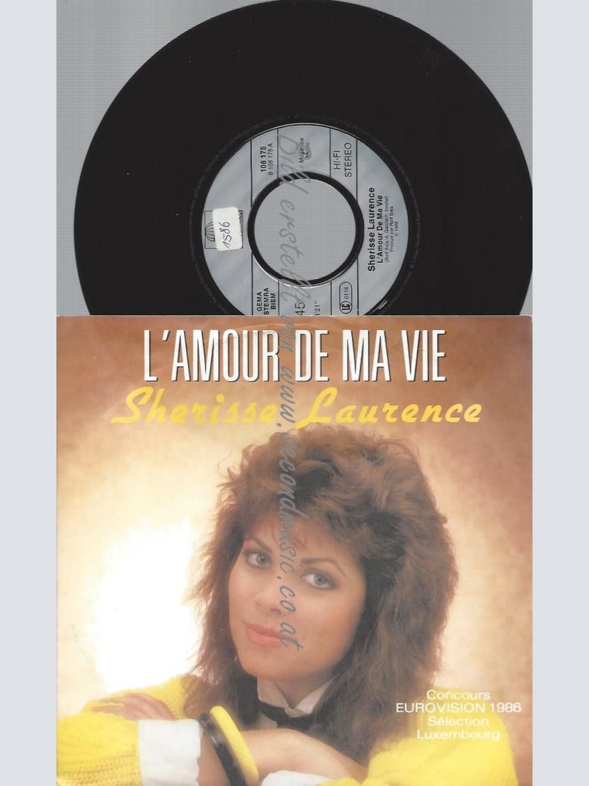 7" Sherisse Laurence – L'Amour De Ma Vie