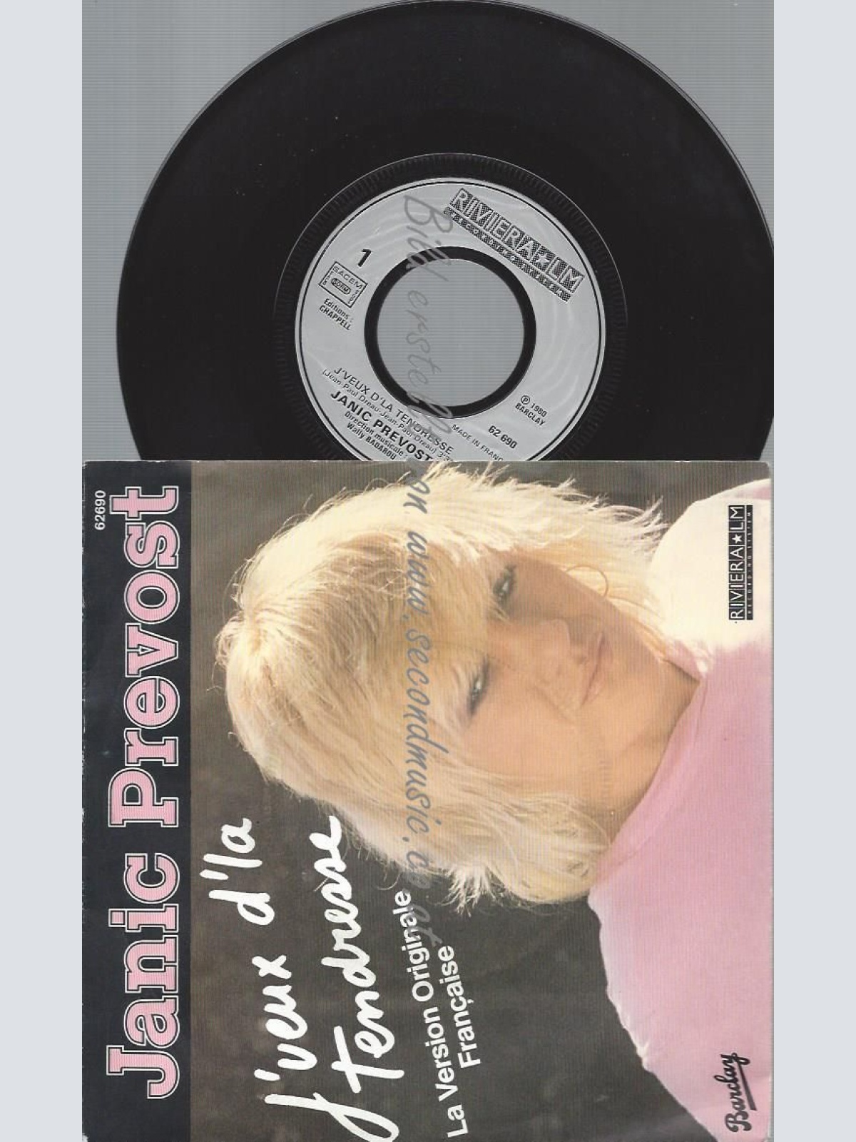 7"  Janic Prévost – J'VEUX D'LA TENDRESSE