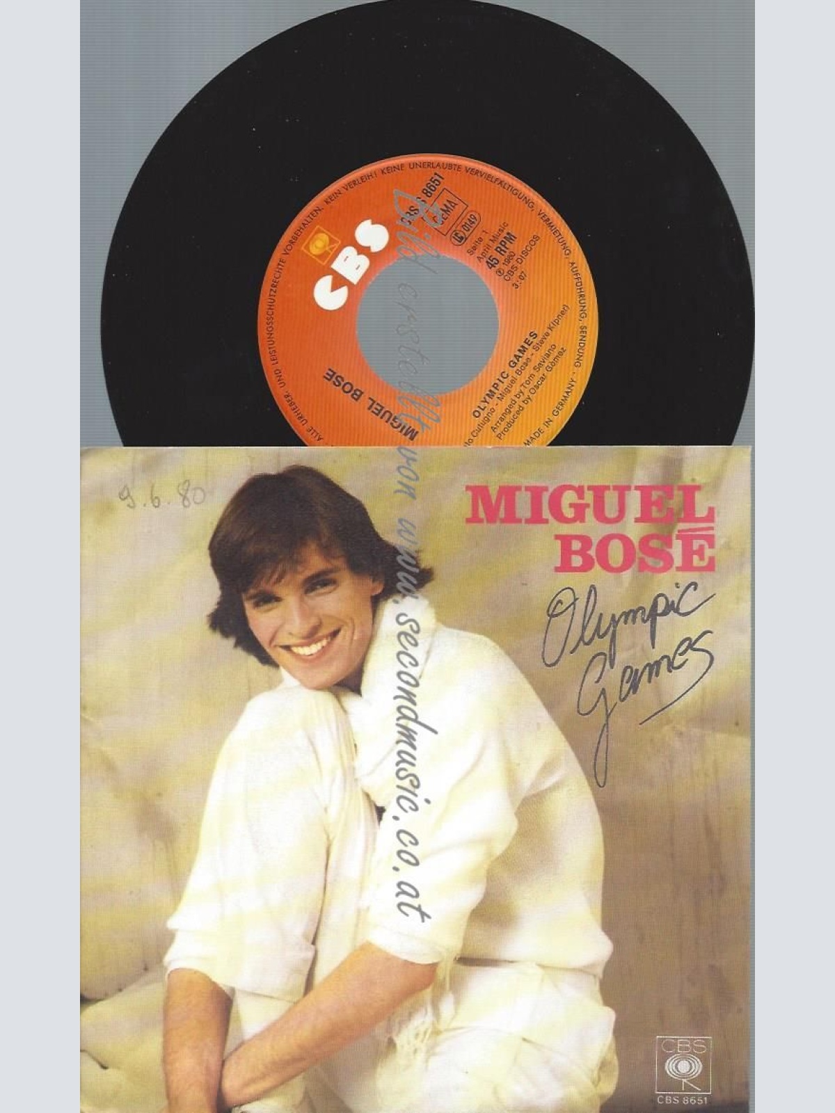 7"   Miguel Bosé – Olympic Games