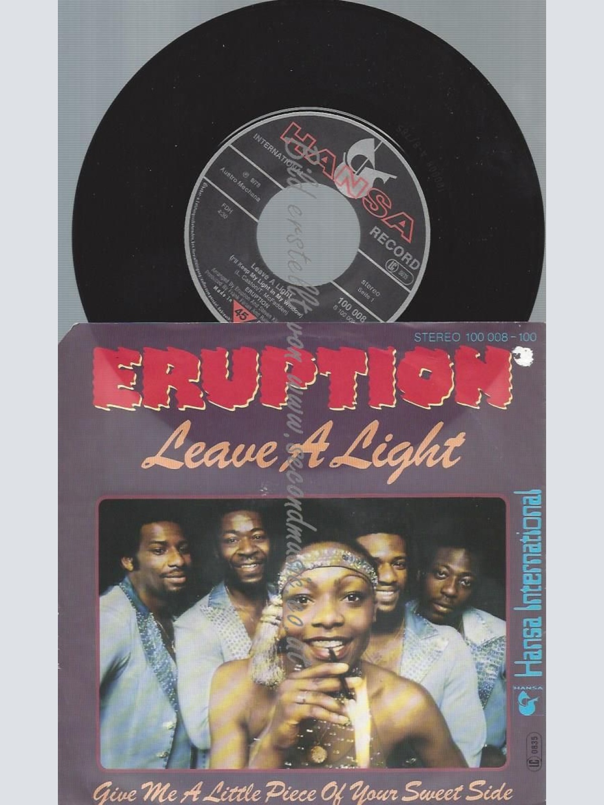 7"  Eruption    Leave A Light // AUSTRO MECHANA