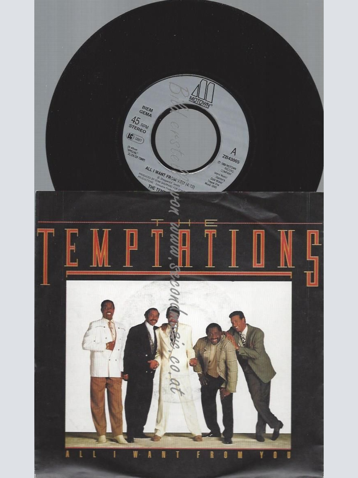7"   The Temptations  All I Want From You